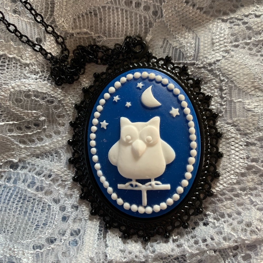 Owl pendant & necklace